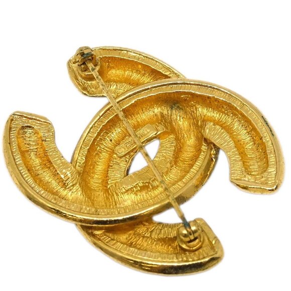 Chanel Quilted CC Brooch Pin Gold 1142 194972 - Picture 3 of 4
